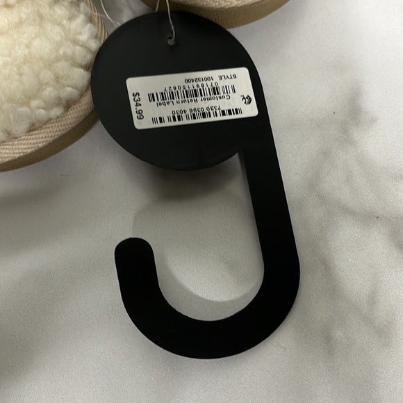 ALFANI Women's Crossband Faux Suede & Sherpa Slipper - Toffee Latte Medium 5-6 - Picture 3 of 5